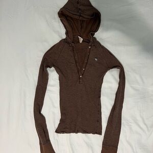 Abercrombie & Fitch Brown Hoodie